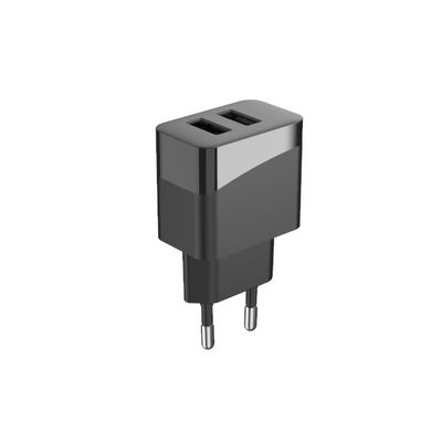 2Pin Plug 5V2.4A AC100V Dual Ports USB Charger PD12W